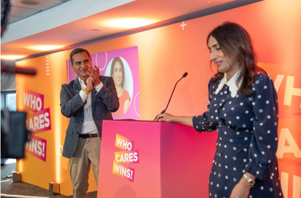 Avnish and Anita Goyal at foundation event